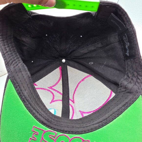 Disney Neon Mickey Mouse Black Snapback Hat Adjustable Bright Embroidered Cap - Picture 7 of 9